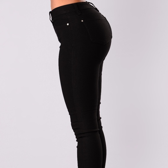FASHION NOVA Hyperstretch Skinny Pants- Black - Picture 5 of 5